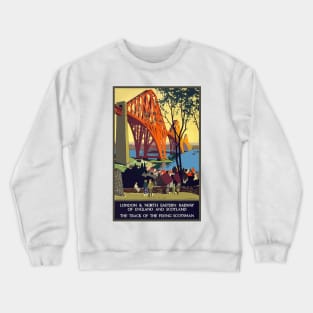 The Flying Scotsman - Vintage Travel Poster Crewneck Sweatshirt